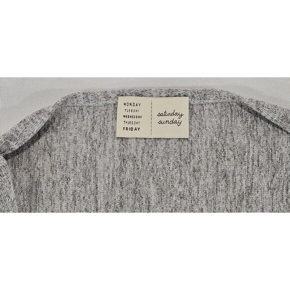 Saturday Sunday Anthropologie Womens Ami Kimono Top Twist Wrap Boho Gray OS - Picture 3 of 11